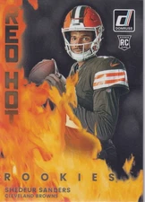 2025 Donruss Football Shedeur Sanders Red Hot Rookies Rookie #RHR-SDS