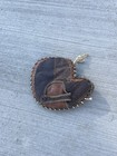 VINTAGE 1900’S-1910’S LEATHER FIRST BASEMAN CATCHER BASEBALL GLOVE RARE ANTIQUE — photo 1