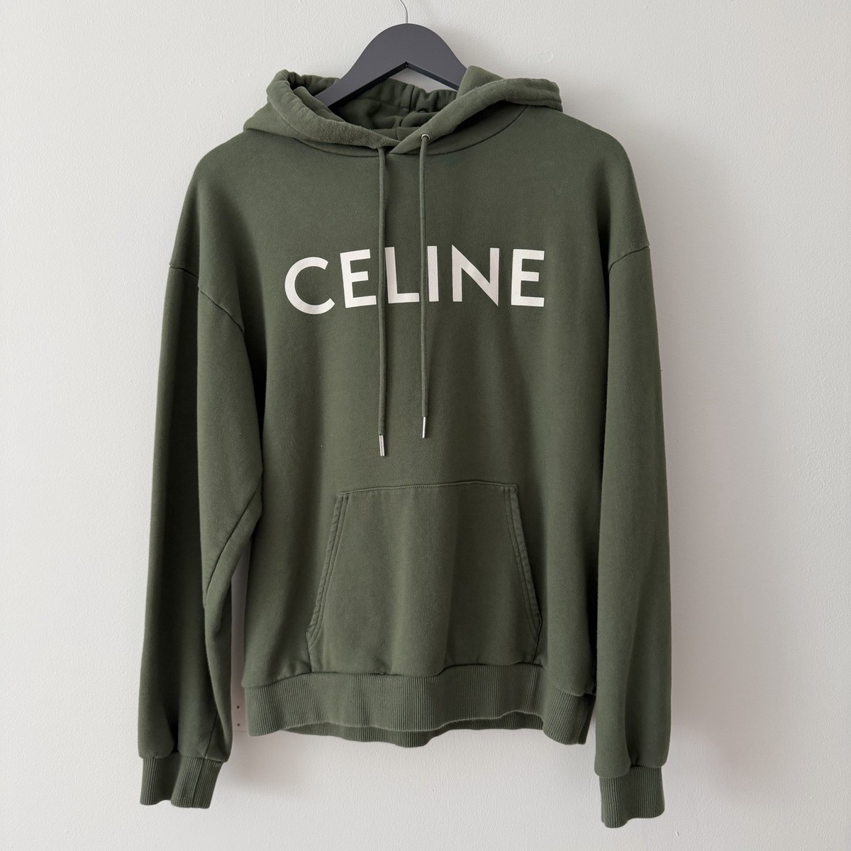 Celine Loose Logo Hoodie in Cotton Fleece | eBay