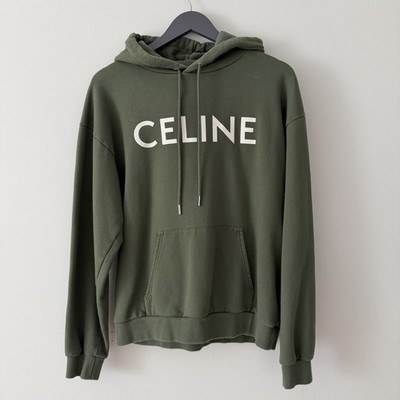 Celine Loose Logo Hoodie in Cotton Fleece | eBay