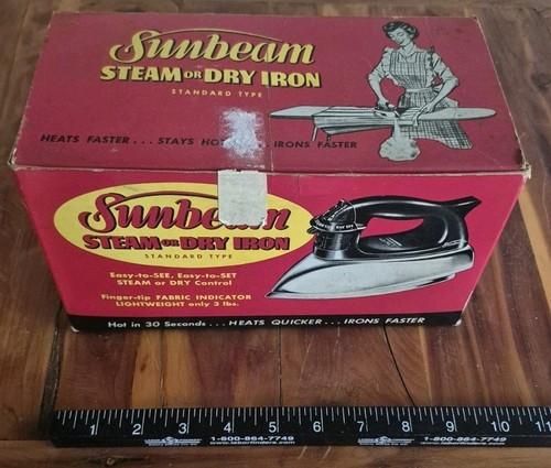 Vintage Sunbeam Steam Iron Working Tested