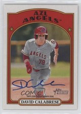 2021 Topps Heritage Minor League Edition Real One David Calabrese Auto 0it8