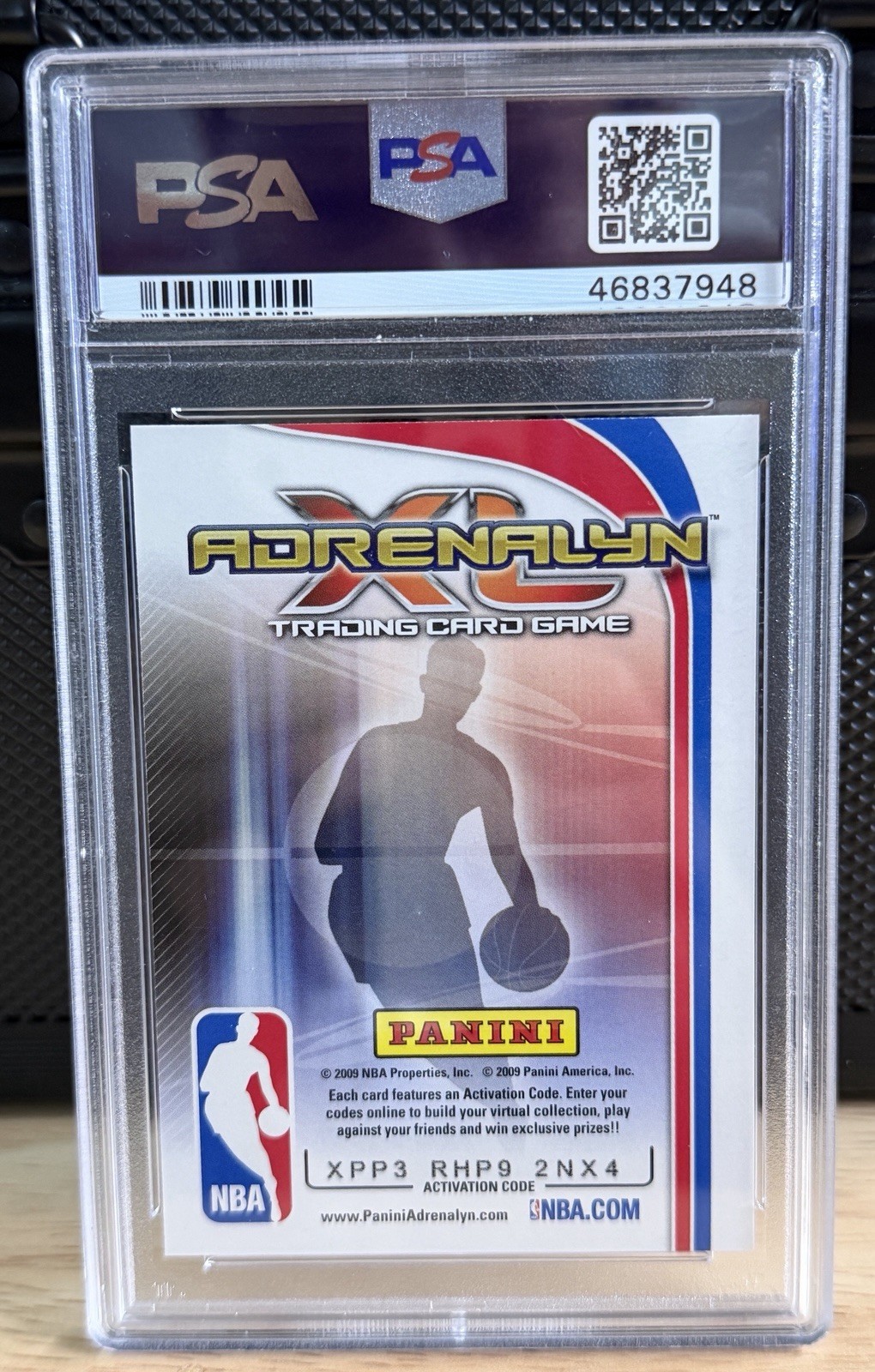 2009 PANINI ADRENALYN XL STEPHEN CURRY ROOKIE RC PSA 9 view 2
