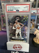 2023 Mosaic Victor Wembanyama Silver Fast Break Rookie Card. rookie card picture