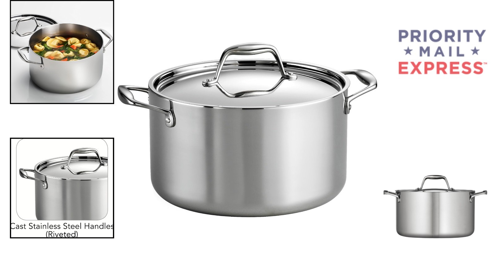 Versatile 6-Quart Induction-Ready Sauce Pan with Stainless Steel Lid - Oven Safe