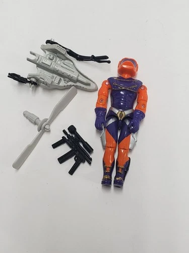 1989 Gi Joe Cobra Annihilator v1 100% Complete Figure Hasbro Arah Lot1