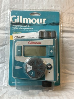 Gilmour Single Outlet Electronic Water Timer w/ Low Battery AUTO Shut OFF ..P77