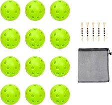 Plastic Golf Balls Practice Limited Flight Training Ball Hollow Green 12