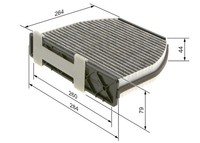 Bosch 1 987 435 001 Filter, Innenraumluft For MERCEDES-BENZ