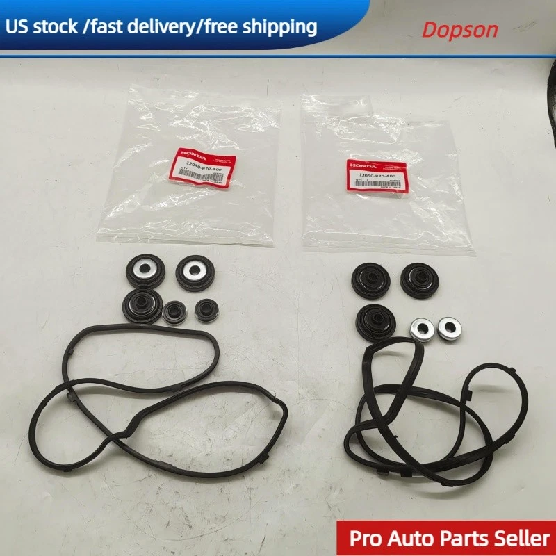 Kit de junta de cubierta de válvula delantera/trasera para Honda Pilot Odyssey y Acura TL TSX ZDX Foto 3 de 4