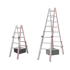 Hymer 4123 Treppenstehleiter Treppenleiter Teleskopleiter Stehleiter Leiter