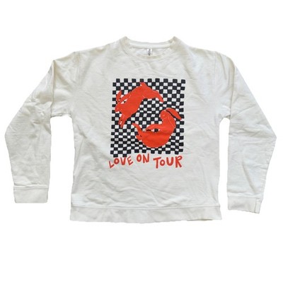 Harry Styles Love On Tour Women s Sweatshirt Medium White Long Sleeve