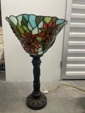 Authentic Dale Tiffany Vintage Stained Glass Table Lamp