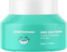 Teeth Whitening Powder - Removes Plaque & Stains, Enamel Care Tooth Whitening Po
