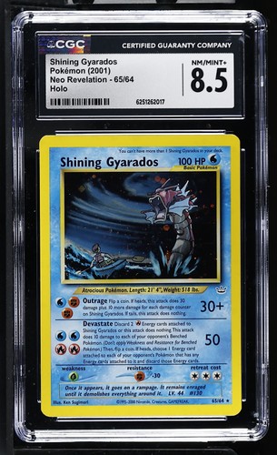 Shining Gyarados (Unlimited) graded CGC 8.5 for sale on eBay