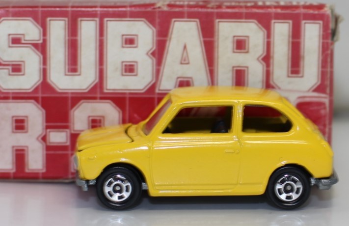 Damaged Tomica Made in Japan Ikeda Special Order Subaru R2