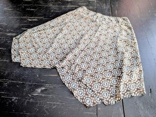 Asymmetrical Flower Skirt Size 12 Zipper Flowy Fairycore Boho Chic Cottagecore