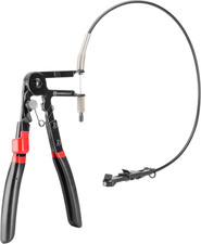 Precision Adjustment Hose Clamp Pliers with Non-Slip Handle, 24" Flexible Cable 