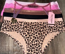 Juicy Couture  Women's Bikini Underwear Panties Cotton Blend 5-Pair D  L