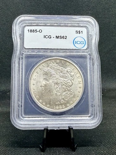 1885-O 90% Silver Morgan Dollar ICG MS62 Graded!