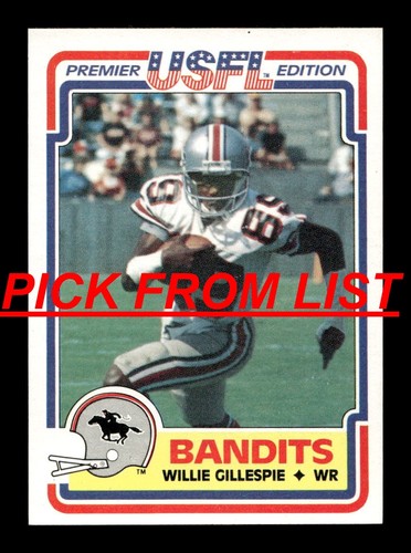 1984 Topps USFL Football #1-131 EX-MT/NM Pick From List ALL PICTURED qq1 qq8
