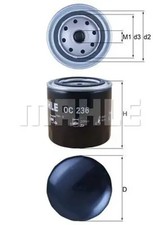Oil filter Spin-on Filter OC 236 KNECHT for FORD NISSAN AUSTIN TOYOTA FIAT VOLVO