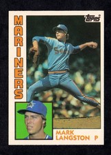 Mark Langston ROOKIE CARD 1984 Topps Traded RC #70T Seattle Mariners SET BREAK. rookie card picture
