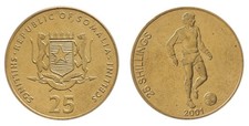 Somalia 25 Shillings, 2001, KM #103, XF-Extremely Fine, Commemorative