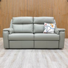 Furniture Village G Plan ‘Thornbury’ 3 Seater Sofa Cambridge Olive Leather NEW