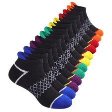 12 Pairs Boys Socks Ankle Athletic Socks With Cushioned Sole For 4-6 6-8 8-10...