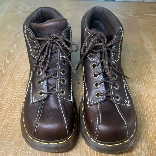 VTG Dr Martens Y2K Daisy Chunky Ankle Boot 12281 Women US 8 Square Toe EUC - Picture 6 of 12