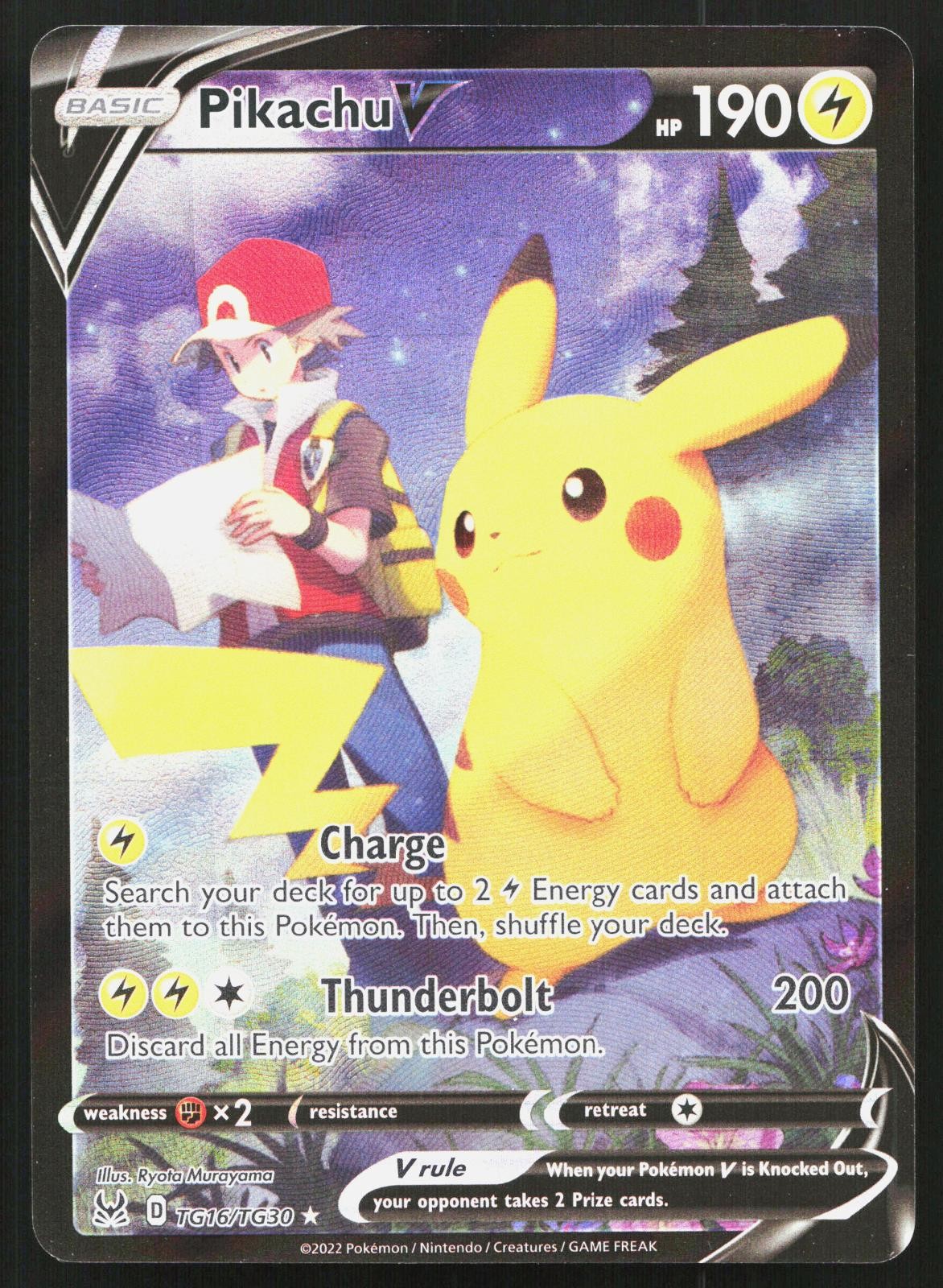 PIKACHU V TG16/TG30 HOLO V RARE LOST ORIGIN TRAINER GALLERY POKEMON LP