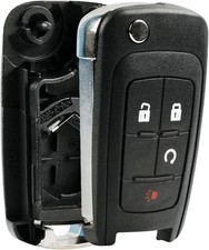 Key Fob Keyless Entry Remote Flip Shell Case  Pad fits 2010-2017 Equinox / 2
