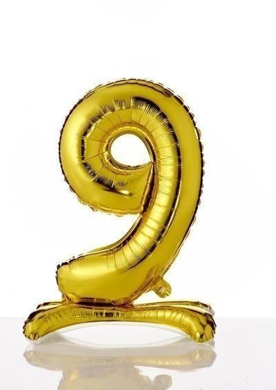Gadget - Bigiemme: Party: Pallone Foil Autoportante 70 Cm - 9 Gold Q - Bigiemme