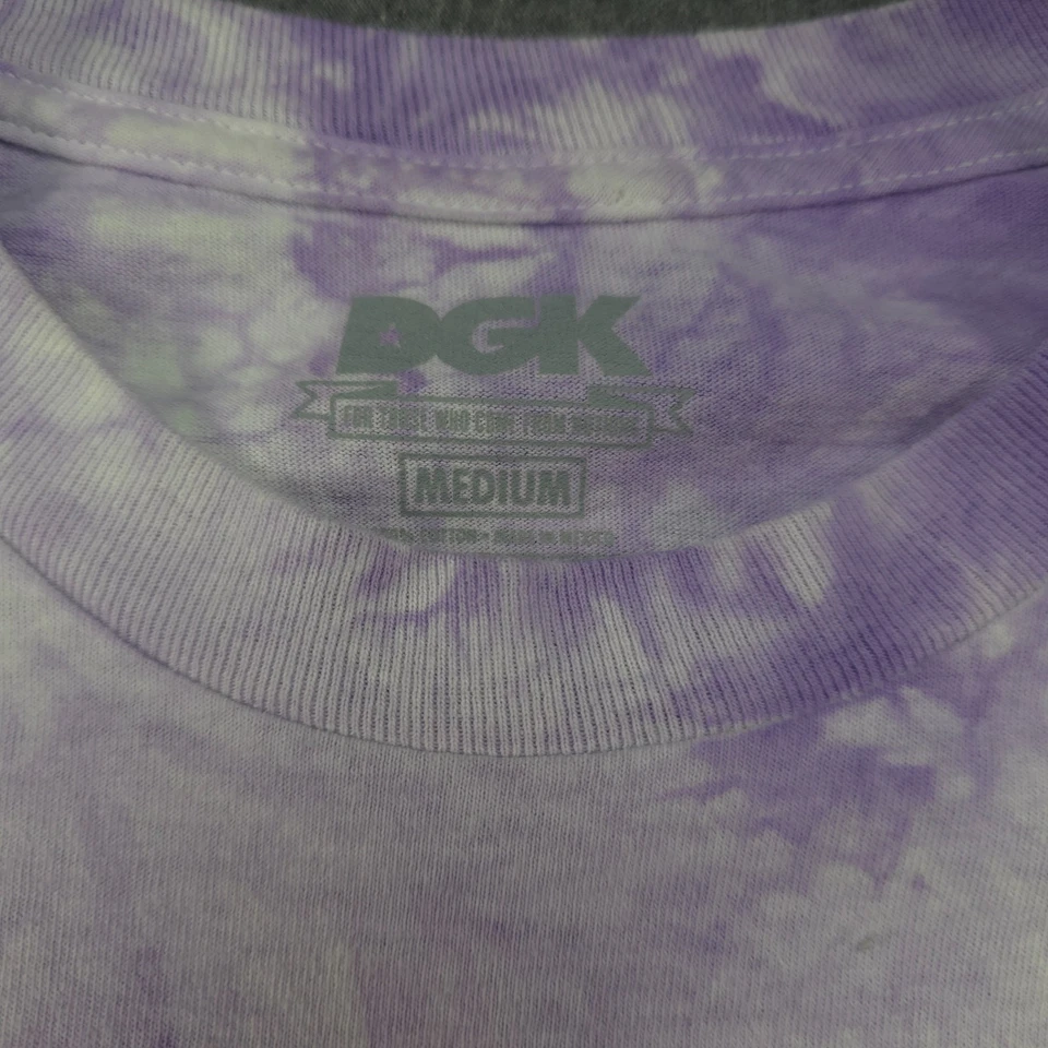 Camiseta de skate DGK High Times Trippin' Mushrooms púrpura ropa de calle mediana Foto 4 de 4