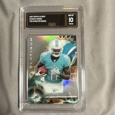 2015 Topps Platinum DeVante Parker X-Fractor Rookie RC GMA 10 Dolphins