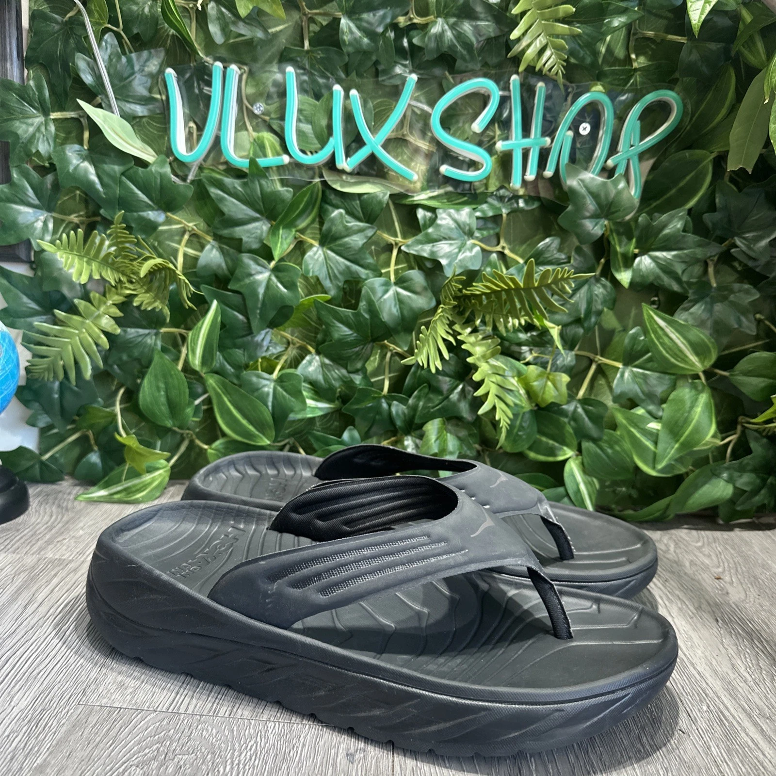 Sandali Hoka One One Ora Recovery neri infradito slides uomo taglia 14