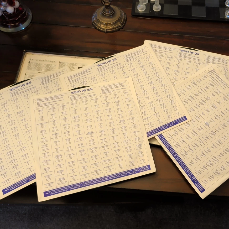 The Motown Story The First Twenty-Five Years 5 LP Box Set 6048ML5 Inner Insert - Image 4 of 4