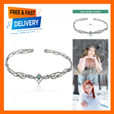 Rhinestone Fairy Crown for Women Crystal Elf Headpiece Silver Gold Renaissance