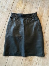 Butterweicher Echtleder-Rock Lederrock Gr. 36/38 schwarz Lamm Chalice