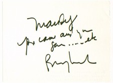 1991 Barry Manilow HAND SIGNED IN-PERSON MANDY LYRICS! Autographed Paper