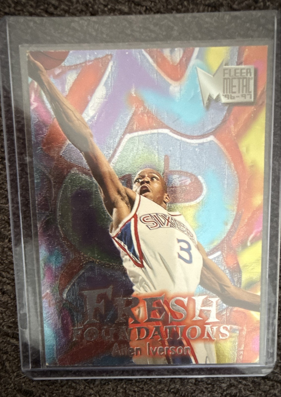 1996-97 Fleer Metal - Fresh Foundations Allen Iverson #236 (RC)