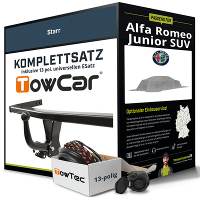 Anhängerkupplung starr für ALFA ROMEO Junior SUV +E-Satz Set NEU