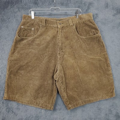 OTB On the Brink Shorts Corduroy Baggy Skater Y2K Vintage Mens 38 Actual 36x10''