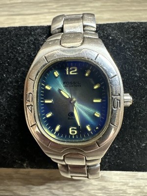 Ladies Fossil Blue Silver Tone Quartz Watch AM-3526 $_57.JPG?set_id=880000500F main image 4