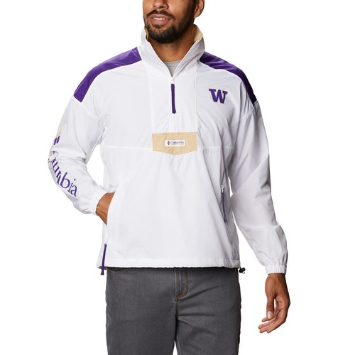 Columbia Men's Washington Huskies Quarter Zip Pullover Anorak Jacket X-Large - Picture 7 of 7