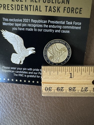 2021 Republican Presidential Task Force Collectors Metal Lapel Pin ~ New - Picture 4 of 5