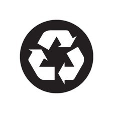 Recycle Symbol Recycling - Decal Sticker - Multiple Color  Sizes - ebn566