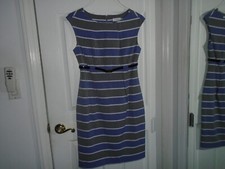 Calvin Klein Gray & Purple Dress Size 10