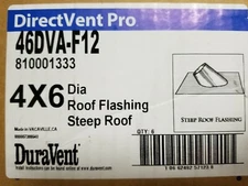 DuraVent 4" x 6" DirectVent Pro Roof Flashing 46DVA-F12 (6 PACK)